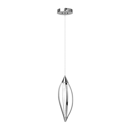 Led Horizontal Pendant W/Swooped Arms